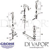 Grohe Europlus Three-Hole Basin Mixer S-Size Tap Spares